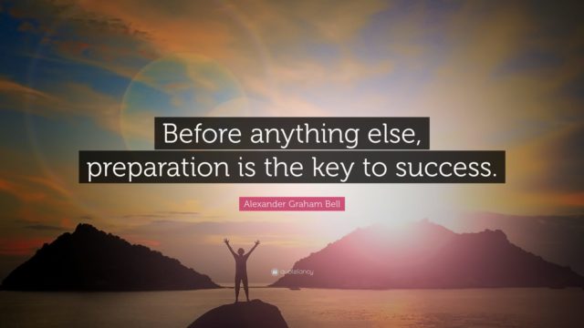 Preparation is key to success quote